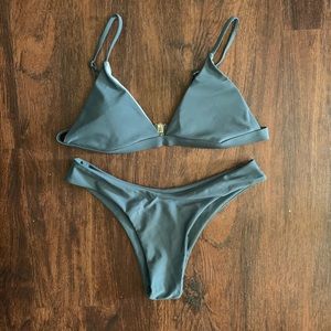 Triangle two piece bathing suit